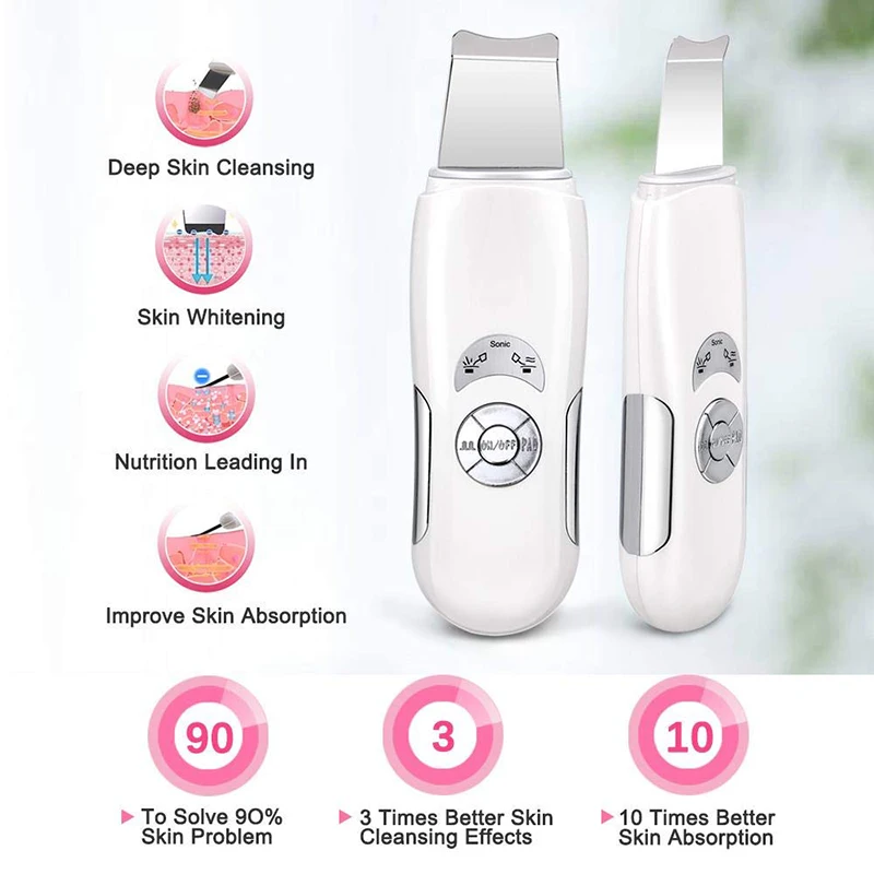 Ультразвуковой скраб для кожи лица очищающее средство пилинг пор лифтинг