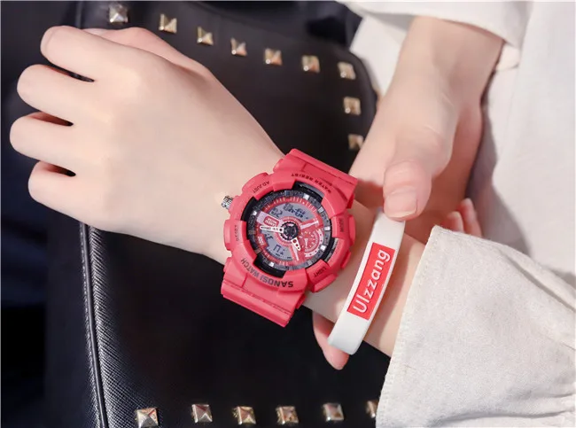 Женские цифровые часы светодиодный Электронные наручные часы Relogio Feminino цифровые водонепроницаемые спортивные часы Relojes De Mujer