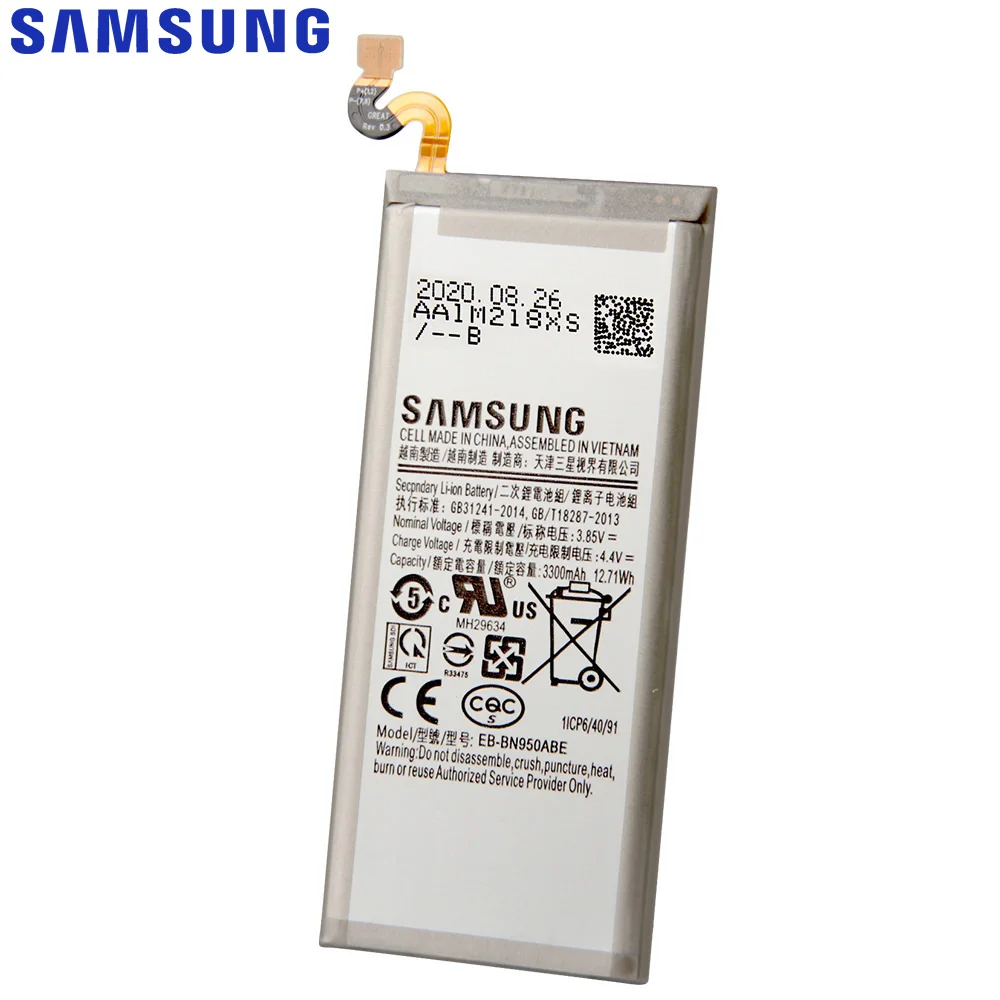 SAMSUNG оригинальный аккумулятор EB BN950ABE BN950ABA для Samsung GALAXY Note 8 Note8 N9500 N9508 SM N950F проект