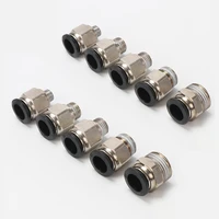 black air pipe connector 10126mm hose tube 14 bsp 12 18 38 external thread quick connector brass nickel plated fittings