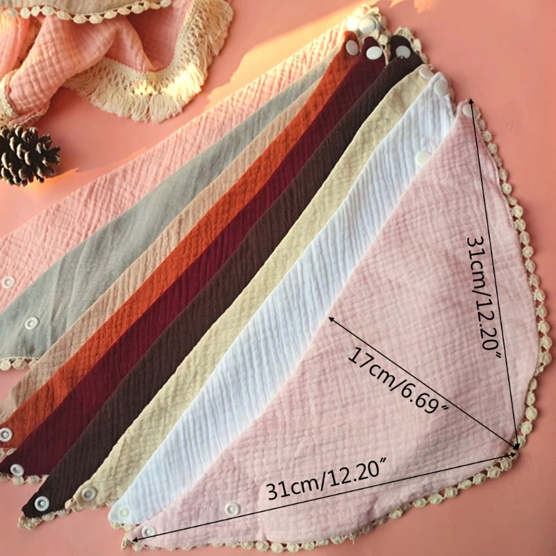 

Baby Infants Feeding Bibs Soft Pure Cotton Bandana Saliva Towel Toddler Triangle Drool Scarf Newborn Burp Cloth Shower
