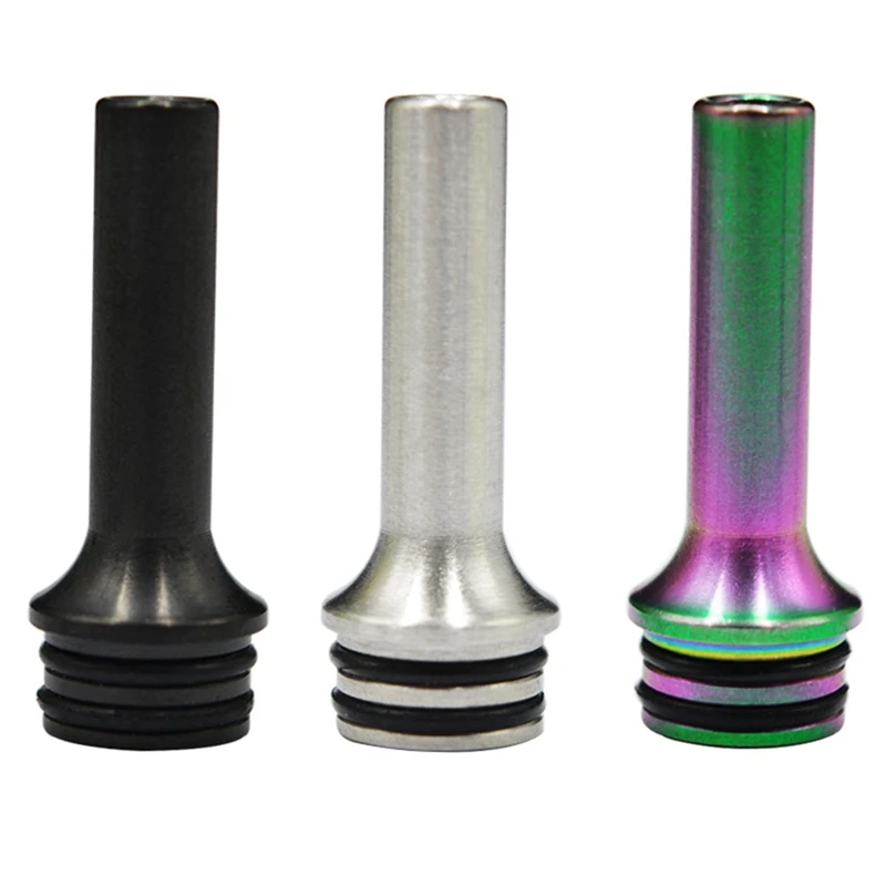 

Stainless Steel Drip Tip 510 Long Black Mouthpiece 3mm Narrow Bore Vape Tips For RDA RBA RTA Tank Atomizers Ecigs Accessory