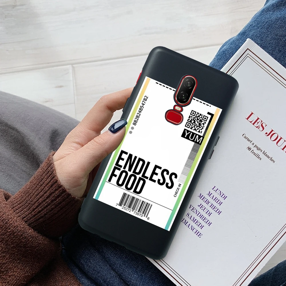 

Label Barcode Soft protective Etui Funda For Oneplus 7 Pro Case 6 5 For Oneplus 6T case For Oneplus 5T Phone Case Coque Silicone