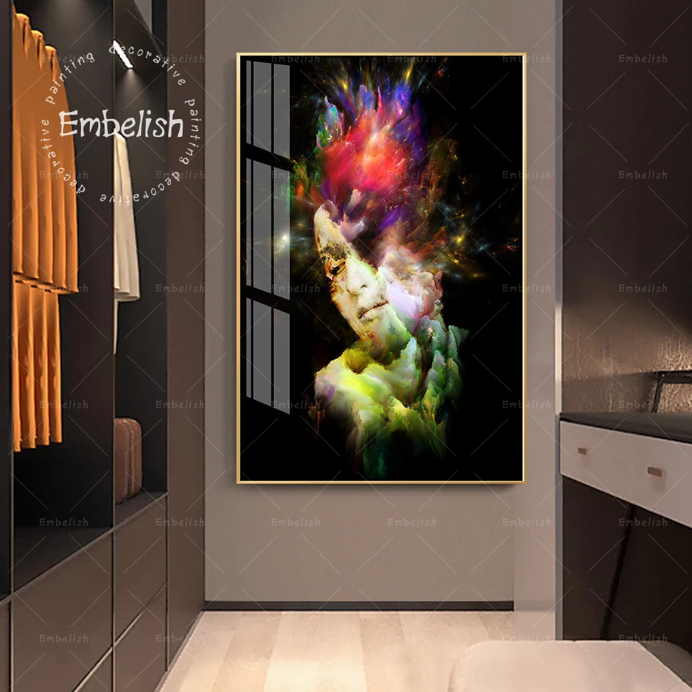 

1 Pieces Abstract Style Woman Face HD Print On Canvas Oil Paintings For Living Room Modern Home Decor Posters Wall Art Pictures