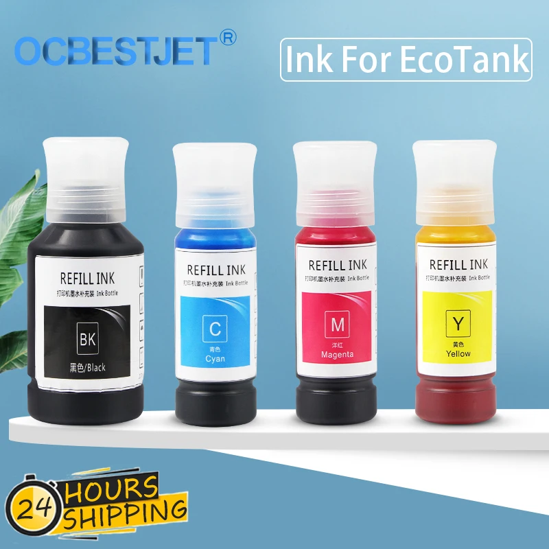 101 102 Refill Dye Ink For Epson EcoTank L4150 L4160 L6160 L6170 L6190 L14150 ET-2700 ET-2750 ET-2751 ET-2756 ET-3700 ET-4750