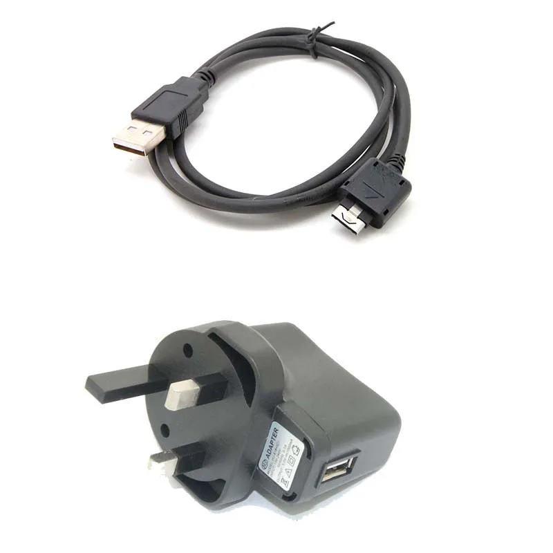 UK wall charger "Usb-кабель и автомобильный настенное зарядное устройство для LG KF510 CU720 блеск KU970 KF600 KF700 KF750 SECRET KG275 KG770 KG800 KG810 KS10 KS20 KU500" - Цвет: UK wall charger