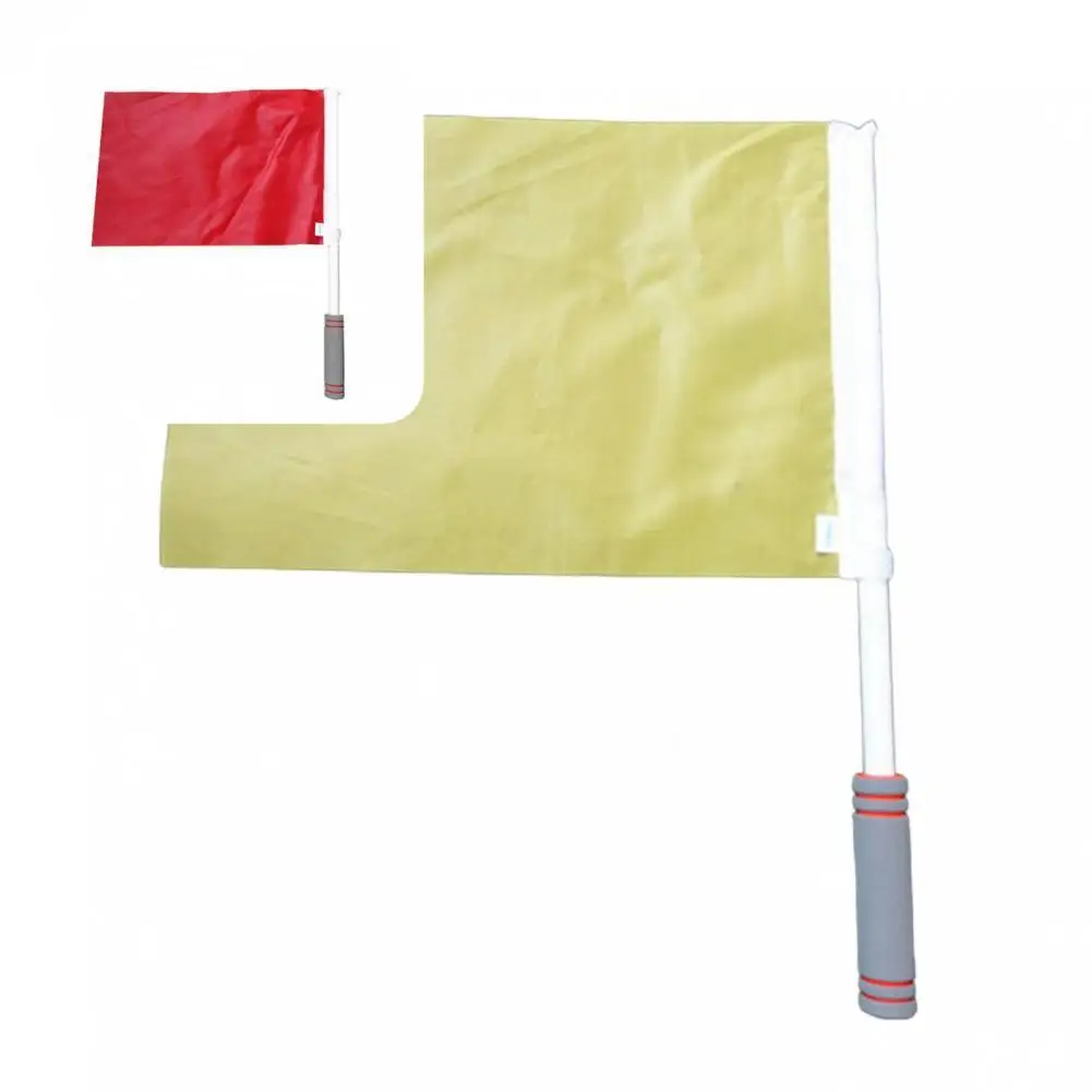 

High Density Bright Color Bright Color Sports Match Referee Flag for Soccer Game