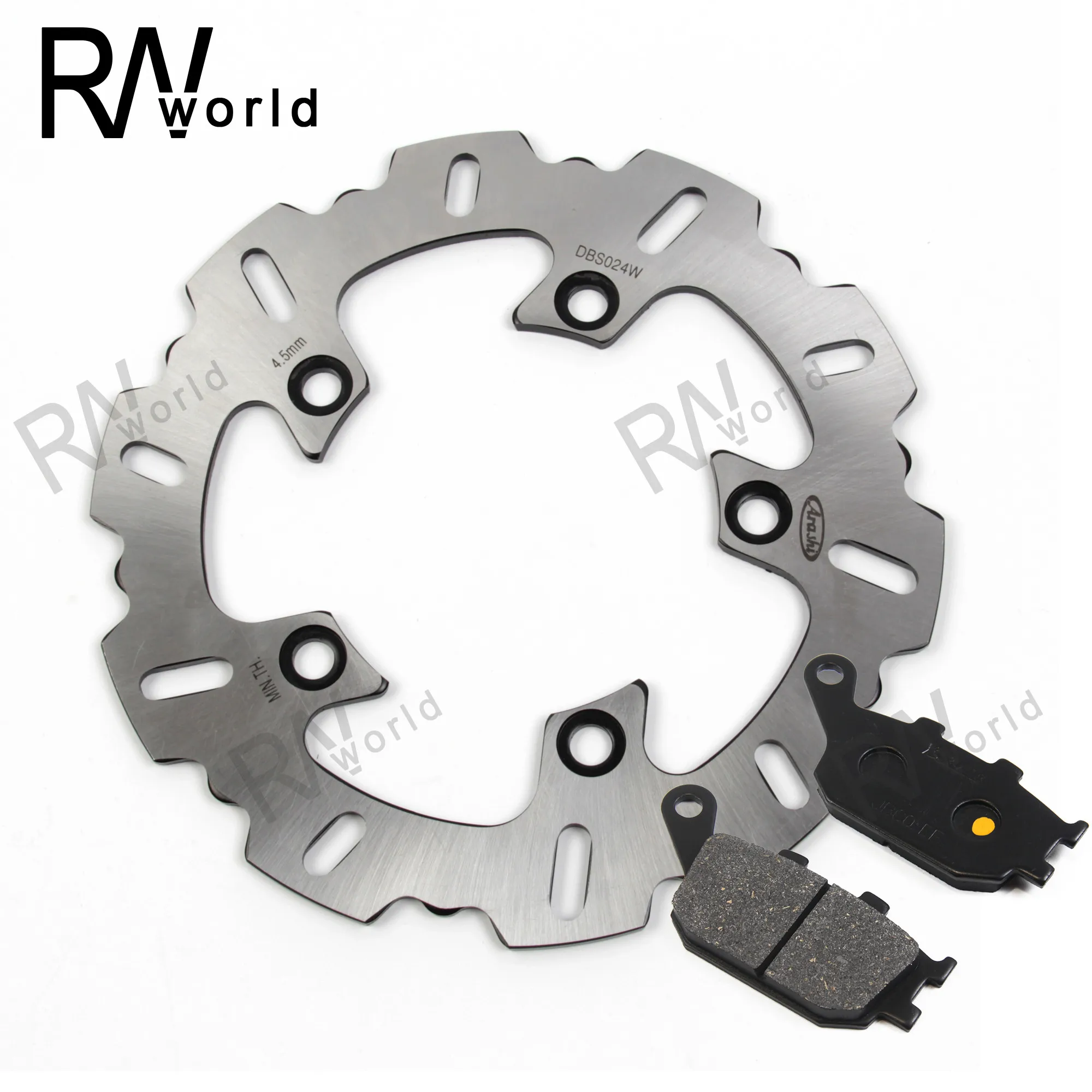 

Motorcycle CNC Rear Brake Discs Rotors & Brake Pads For YAMAHA YZFR1 YZF-R1 2004-2014 2005 2006 2007 2008 2009 2010 2011 2012