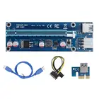 10 шт. PCI-E переходная плата GPU расширитель Riser карта адаптера 6pin PCI-E к USB 3,0 монтажная плата 006C