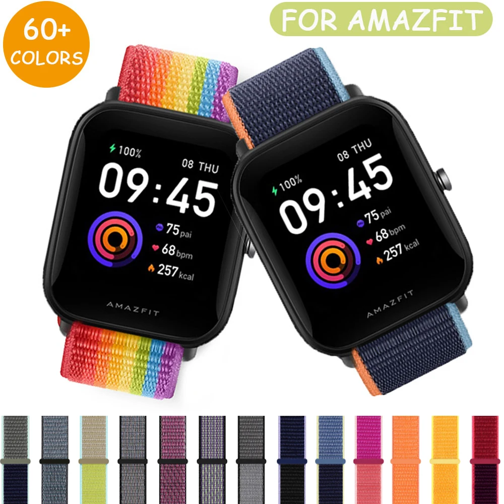 Ремешок для Amazfit GTS 2 2e нейлоновый браслет GTS2 Mini GTR 42 мм/47 мм GTR2/2e 20 мм/22 | Наручные