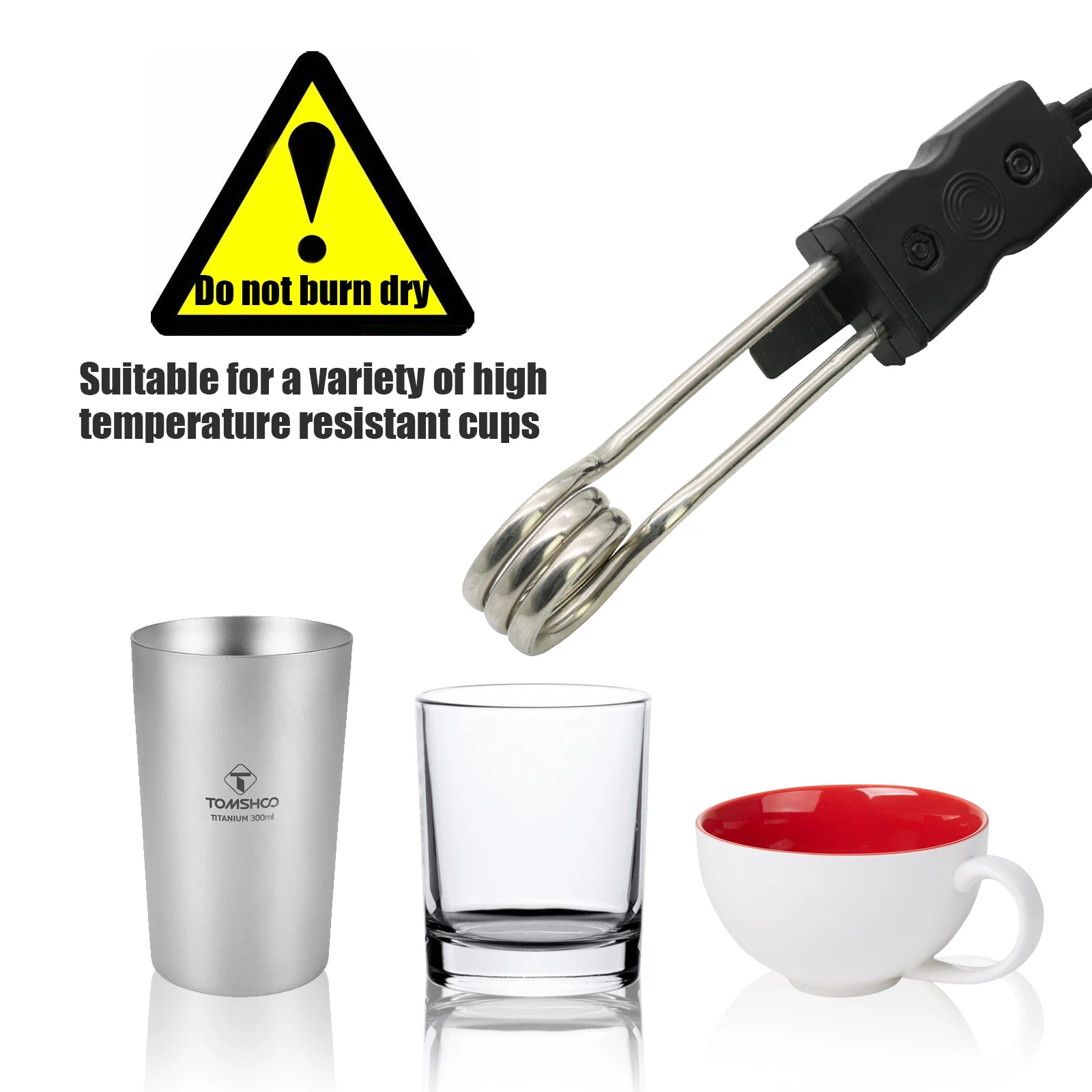 Автомобильный Электрический погружной нагреватель для напитков 12 В/24 В