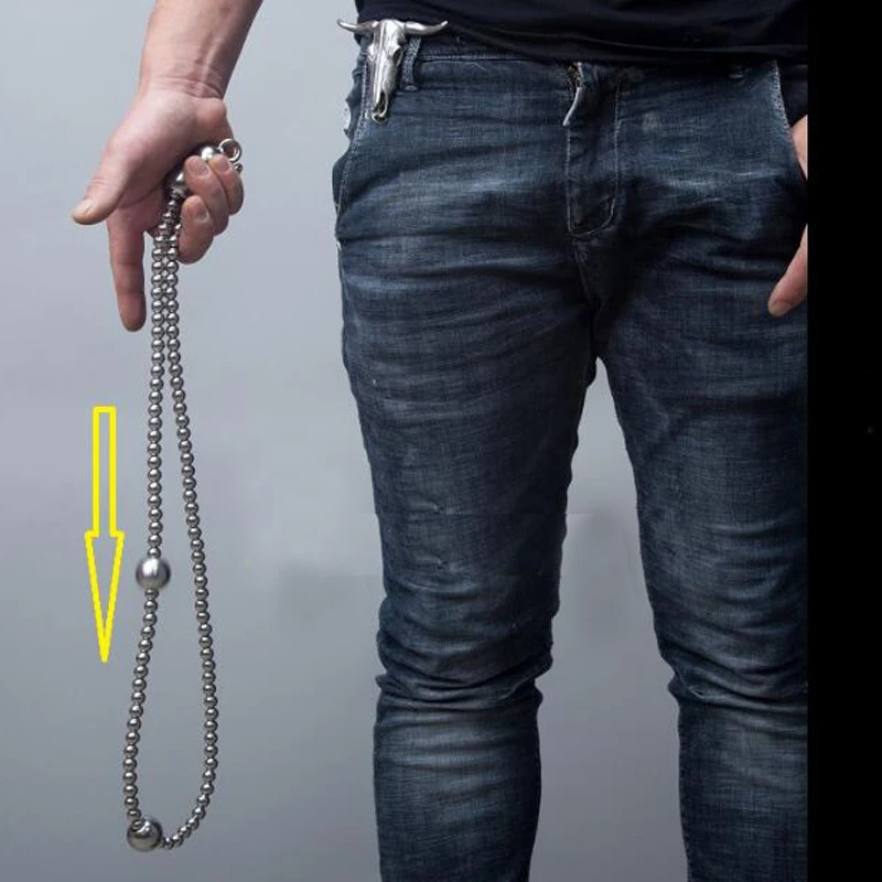 Новый 304 Нержавеющая сталь бусины самообороны боевых искусств ручной браслет