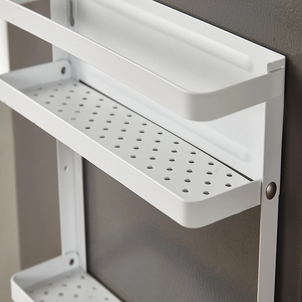Folding Magnetic Refrigerator Rack Storage Box Paper Towel Rust-Proof Spice Jar Heavy Duty For | Дом и сад