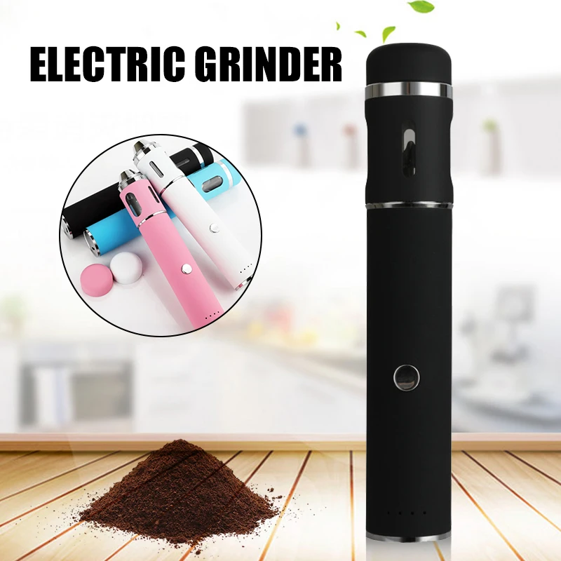 

Herb Grinder Handheld Electric Grinding Pen USB Rechargeable with Metal Blades LBE