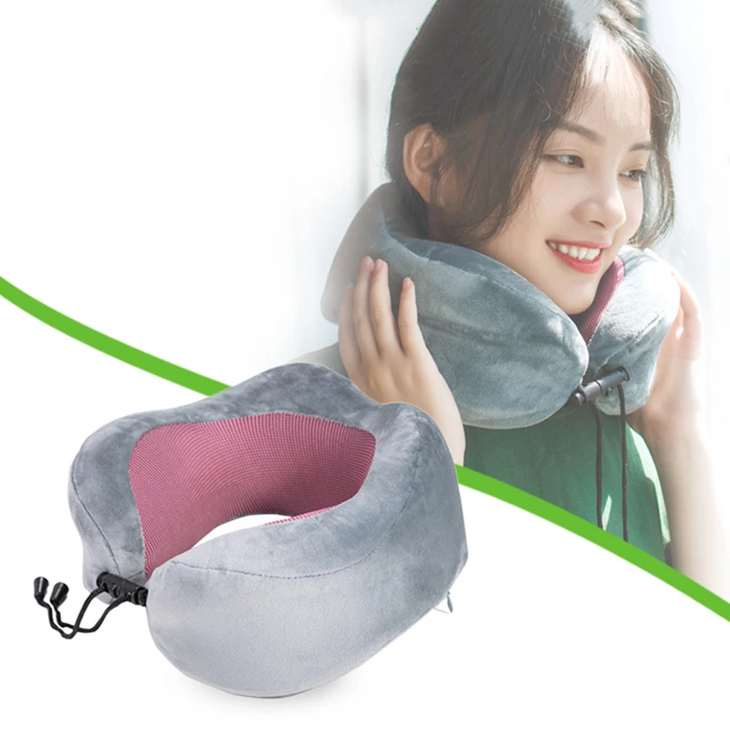 

U-shaped Pillows Outdoor Portable Cushion Folding Slow Rebound Travel Train Plane Office Memory Foam Pillow Neckrest