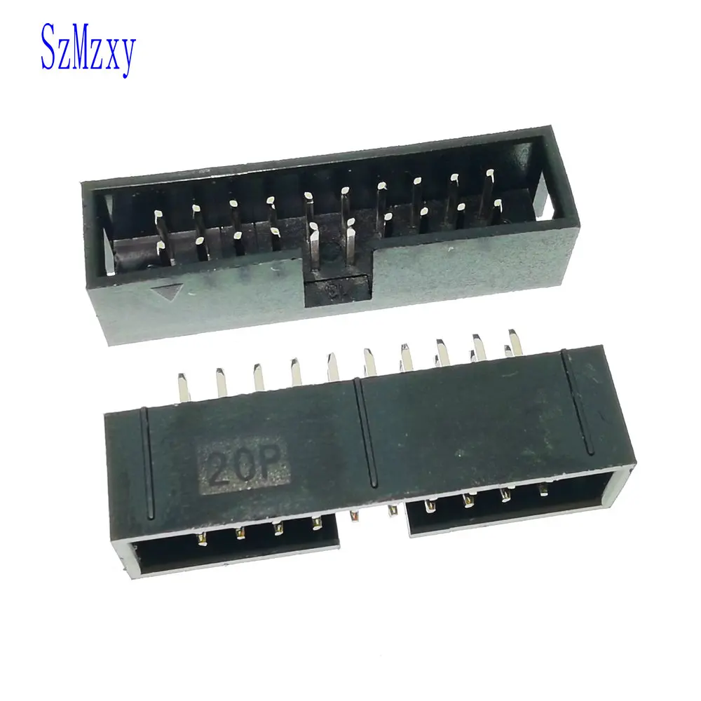 

50 шт. 2,54 мм DC3-20P 20PIN ROHS штыревой кожух PCB IDC разъем коробки заголовка