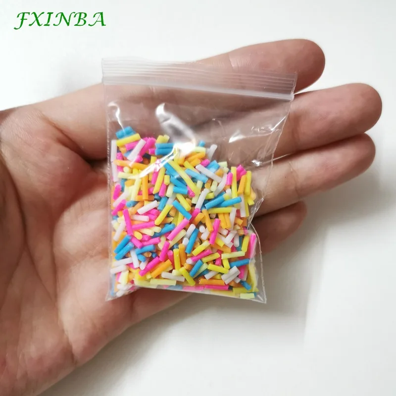 FXINBA 10 г Fimo амулеты дополнение разбрызгивает слизь наполнитель пушистая клейкая масса Игрушки слизь Поставки аксессуары глина DIY ломтики торта десерт