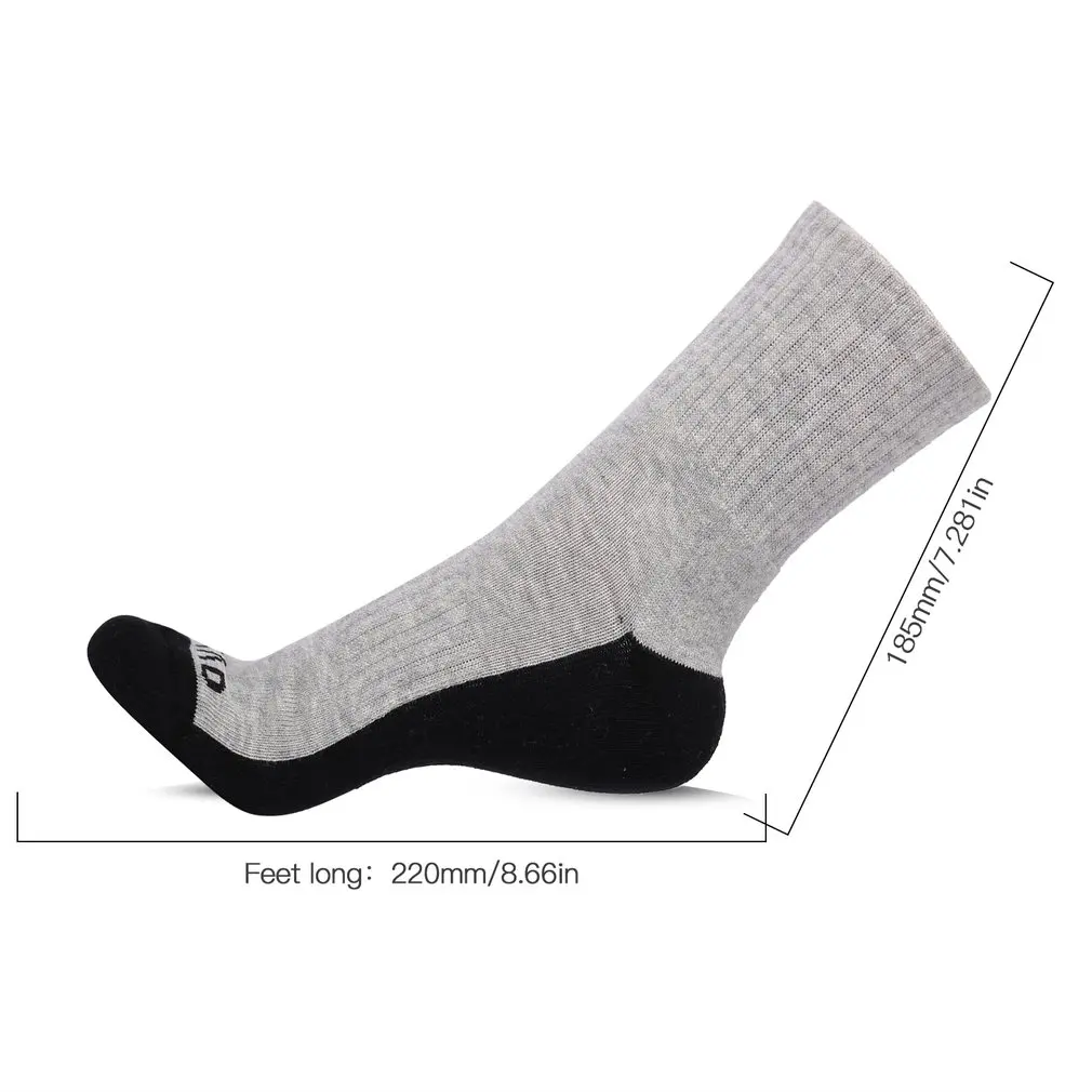 

6 Pairs Socks Sports Moisture Wicking Breathable Running Hiking Sock Winter Thicken Warm Stretchy Cotton Socks Outdoor