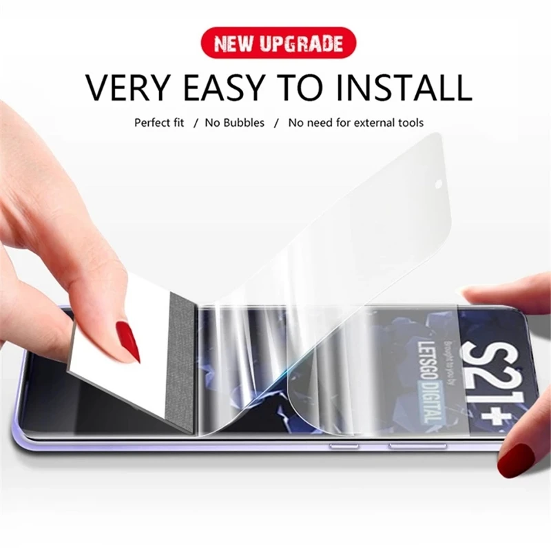 Pel&iacute;cula de hidrogel para Samsung S20, S21, S10 Plus, Note 20, 21, protectores de pantalla Ultra para Samsung Note 8, 9, 10 Plus, S10E, S20FE, no cristal-1