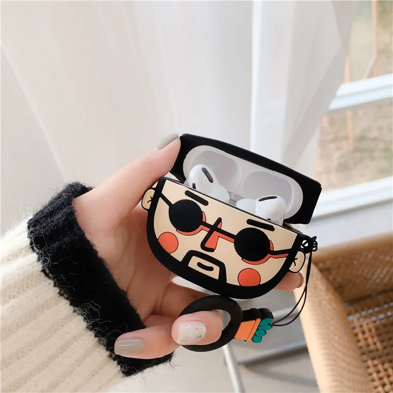 Для AirPods Pro Чехол 3D профессиональная Матильда Leon мультяшный Мягкий силиконовый