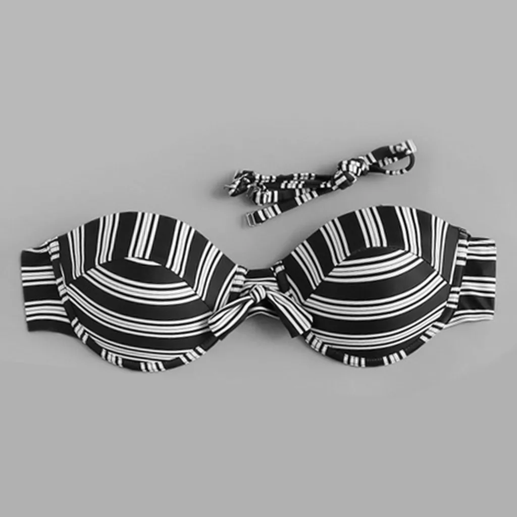 Сексуальное бикини размера плюс 2020 комплект с пуш ап черный купальник женский