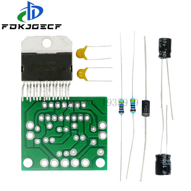 TDA7297 Плата усилителя запасные части dc 12v класс 2 0 Двойное аудио кодирование 15w