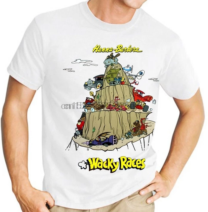 

Hanna Barbera Wacky Races Classic Kids Tv Men T Shirt