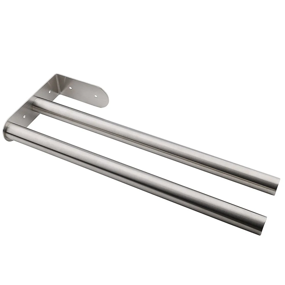 

Towel Rail 304 Stainless Steel Towel Rack Bathrobe Coat Hand Towel Holder for Kitchen Bathroom Laundry Room Cloakroom