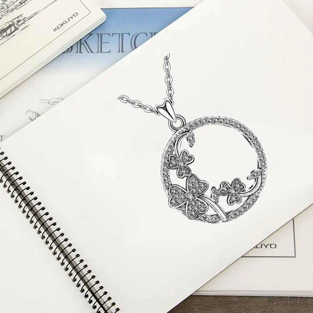 Подвеска Eudora из стерлингового серебра 925 пробы с подвеской в виде флакона