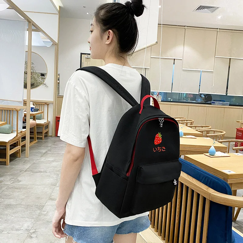 

High School Backpack Bags for Girls Kids Cute White Black Backpack Child Book Bag Children's School Backpack Gift for Girls