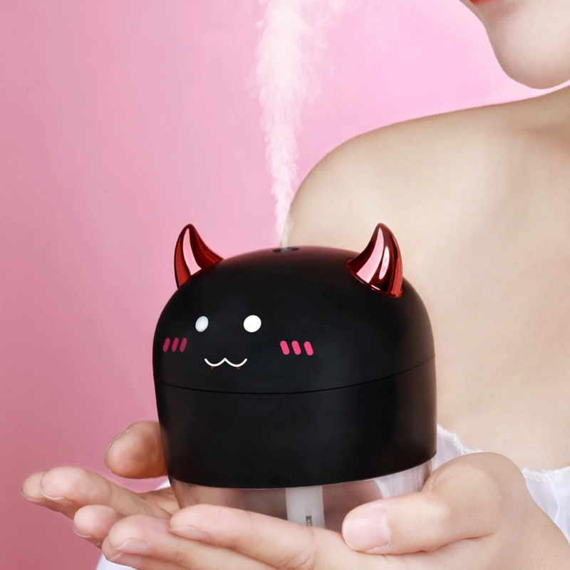 Мини увлажнитель воздуха 200 мл с ночным светильник щением|Увлажнители воздуха| |