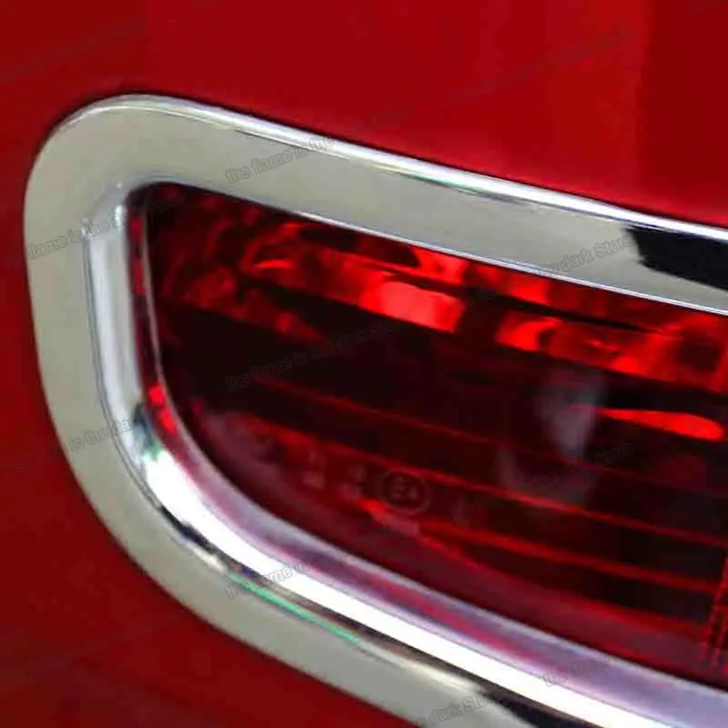 Lsrtw2017 Блестящая серебряная рамка из АБС пластика для заднего фонаря автомобиля