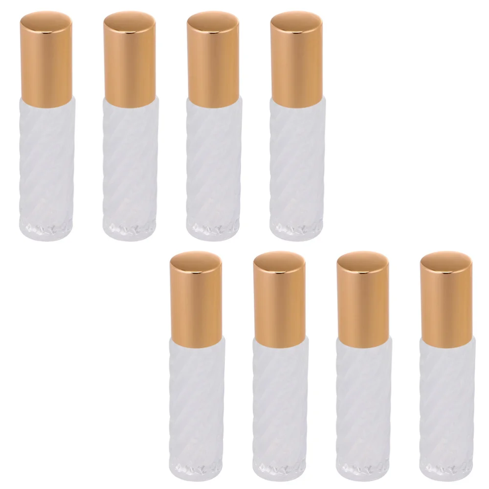 

8pcs 10ml Travel Essential Oil Roller Bottle Glass Cosmetic Containers Vials