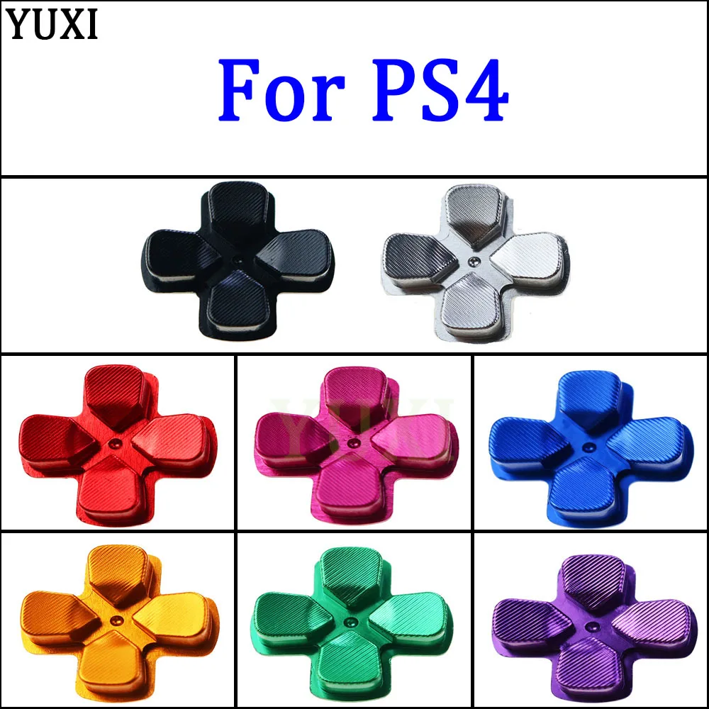 

YUXI For PS5 Customs Metal Dpad Button Aluminum Direction Button for Sony PS4 Controller Cross Button for PS 4