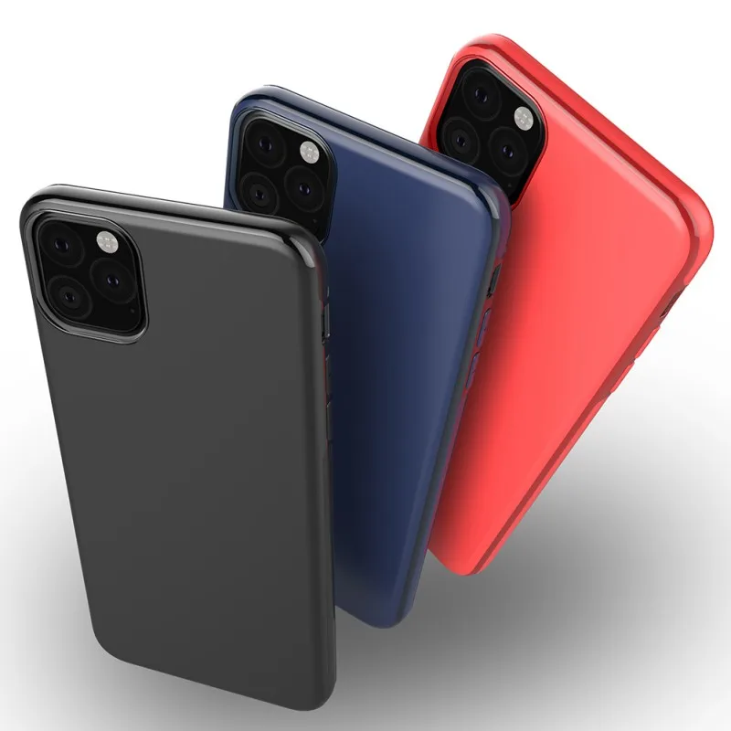 Для IPhone 11/11 Pro/Max TPU протектор Противоударный задняя крышка из углеродного волокна