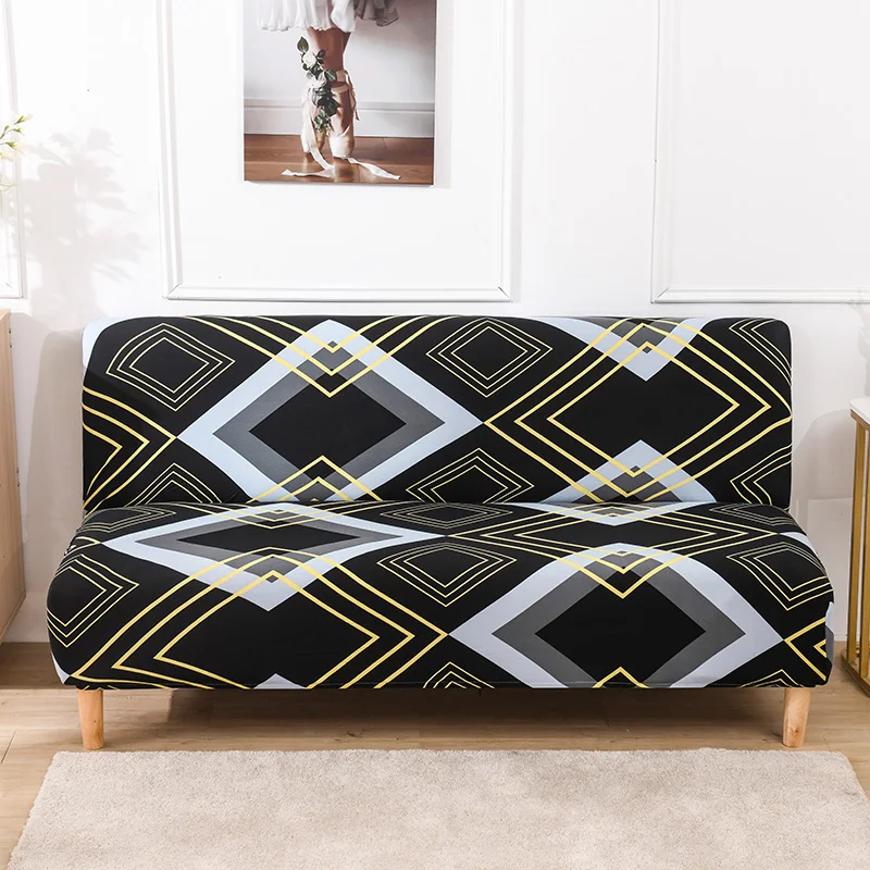 Чехол для раскладного дивана универсальный эластичный чехол без подлокотника с