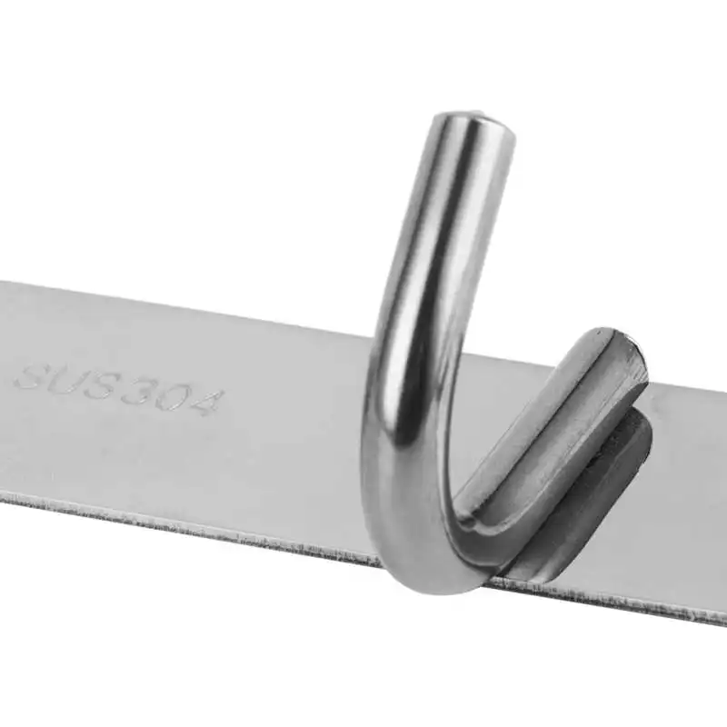 

6-Hooks Bathroom Towel Hanger Kitchen Stainless Steel Hook Frame Storage Rack XX