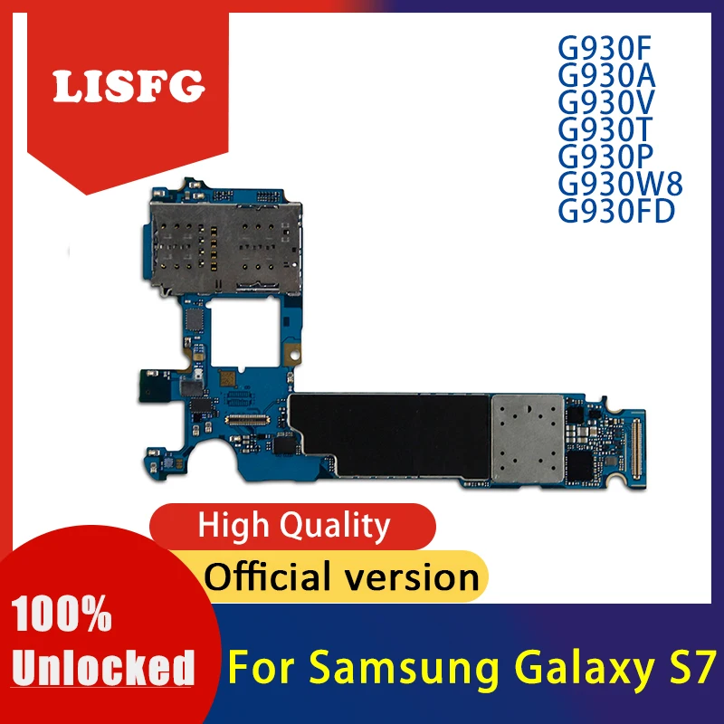 Б/у материнская плата для Samsung Galaxy S7 G930F G930A G930P G930T G930V G930FD разблокированная