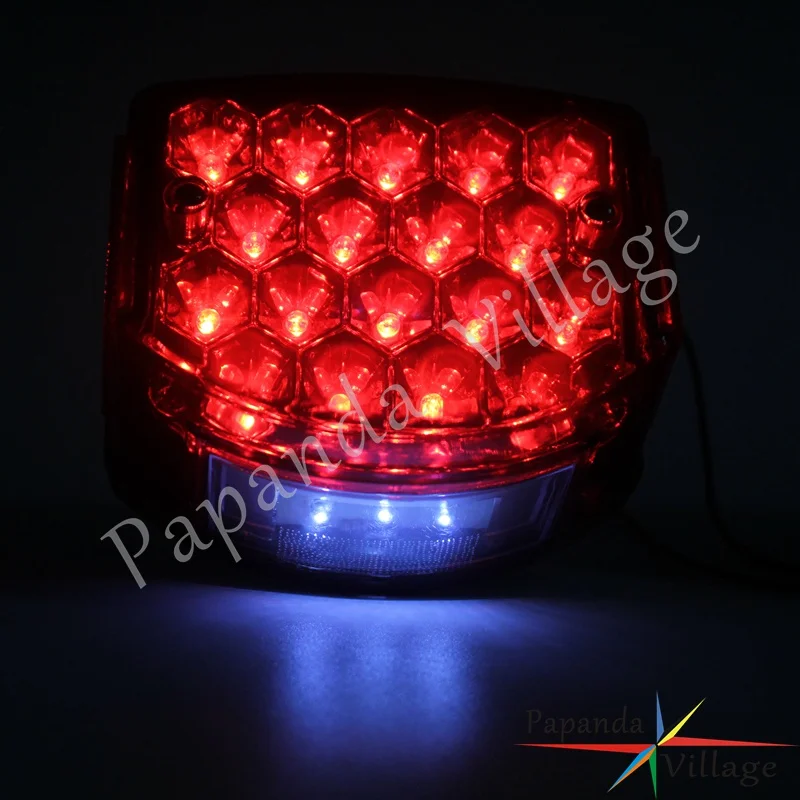 Красный светодиодный задний фонарь для мотоцикла велосипеда лампа светильник