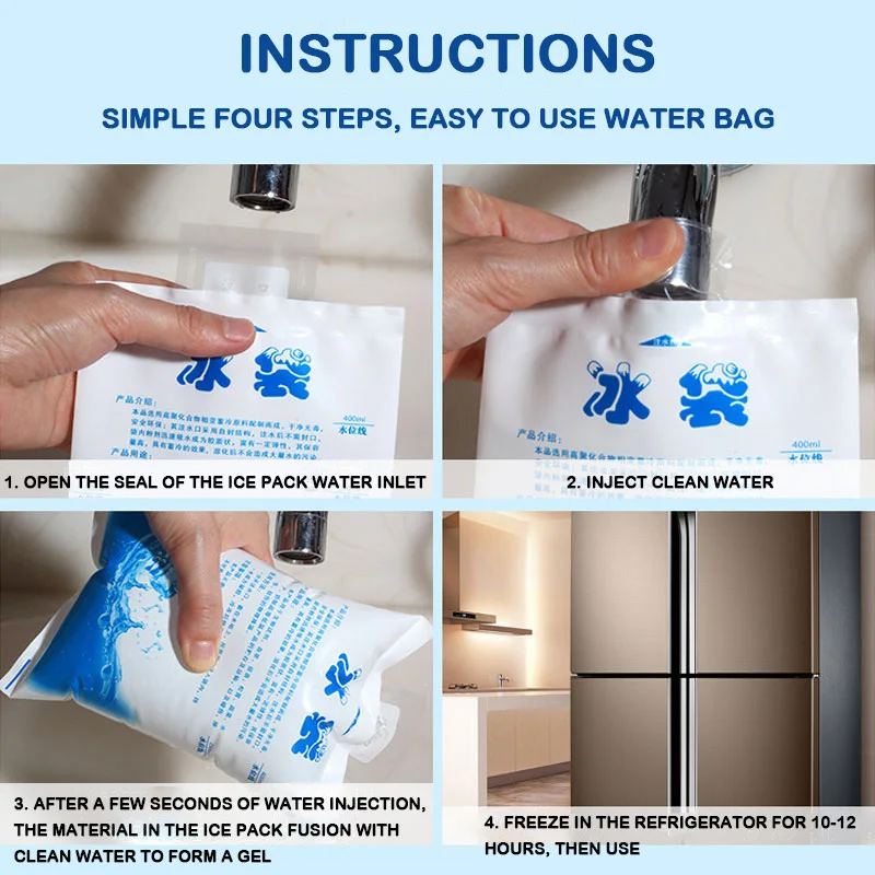 5pieces/lot Cheap Insulated In-customized Reusable Dry Cold Ice Pack Gel Cooler Bag For Lunch Box Food Cans Wine Medical | Багаж и сумки