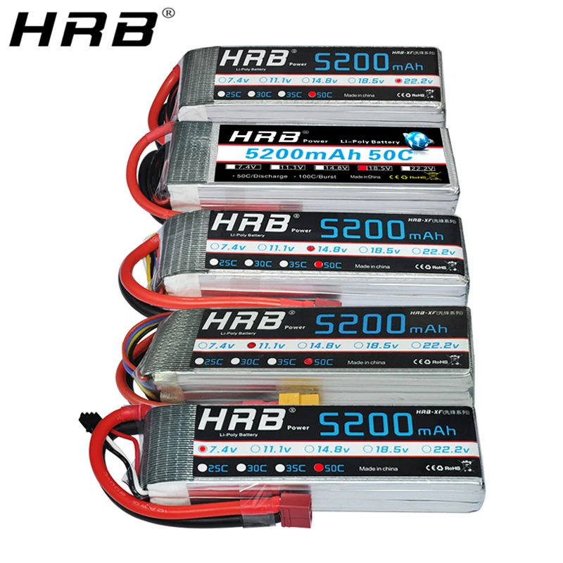 HRB 1S 3.7V 5200mAh 50C Lipo