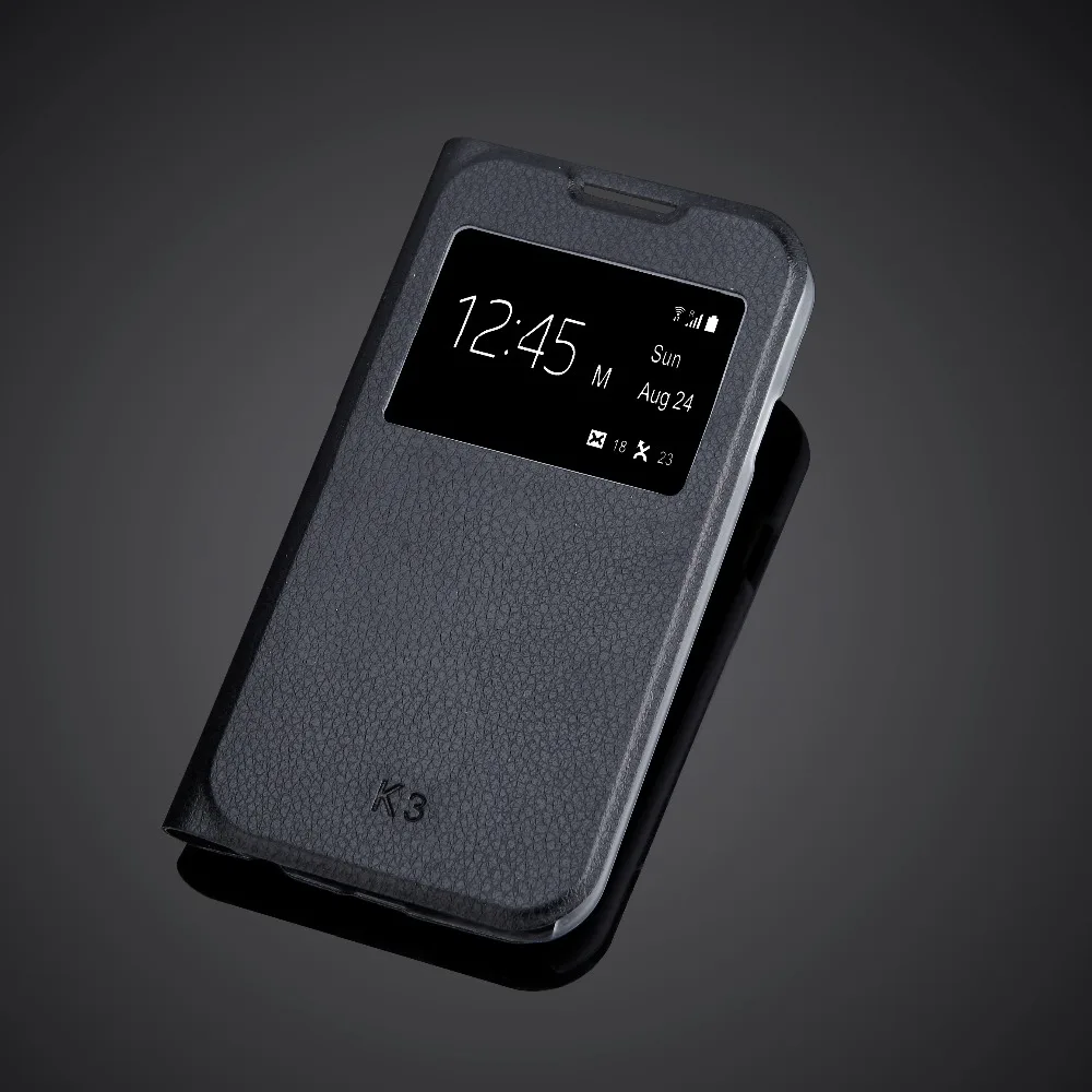 Luxury Flip Window Case For LG K3 Lte K100 K100DS LS450 4.5&quot Inches Protector PU Leather Cover | Мобильные телефоны и