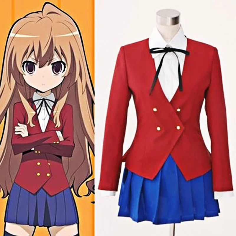 Костюм для косплея Dragon X Tiger Toradora Aisaka Taiga изготовленный на заказ| |