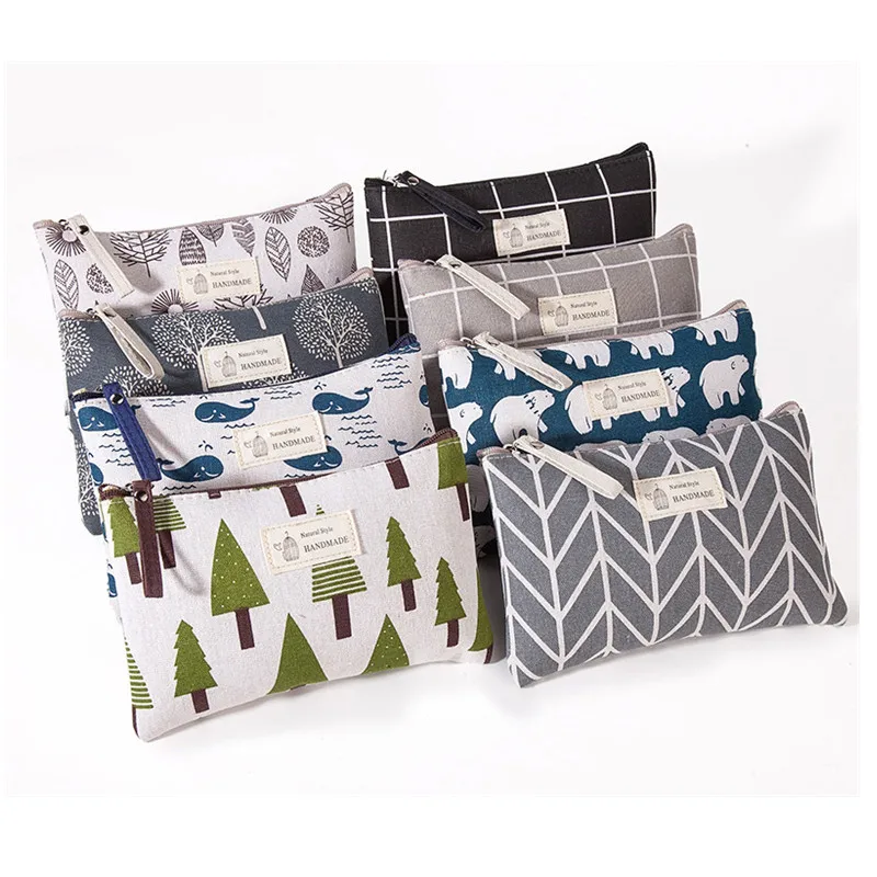 

Fabric Pencil Bags Kawaii Pencil Pouch Large Pencil Cases Travel Cosmetic Bag School Stationery Organizers