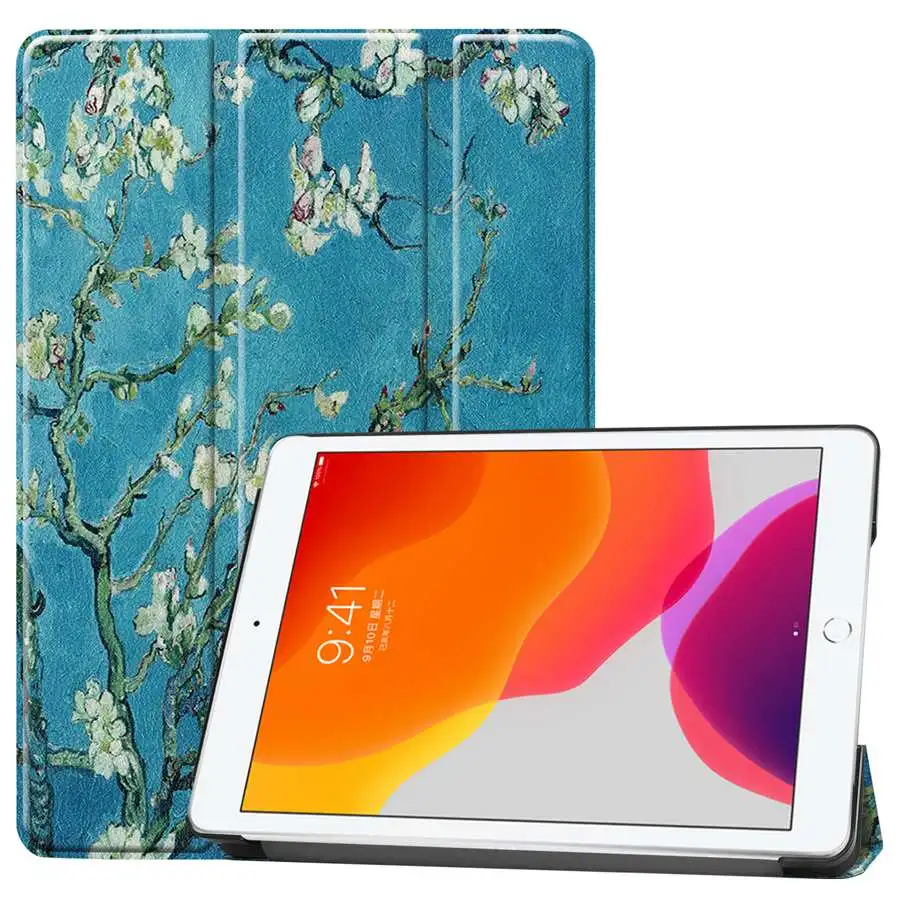 XH Магнитный чехол из искусственной кожи для iPad 10,2 Smart Stand Cover для Apple iPad 7 7th Generation A2200 A2198 A2232 Чехол+ пленка+ ручка - Цвет: XH