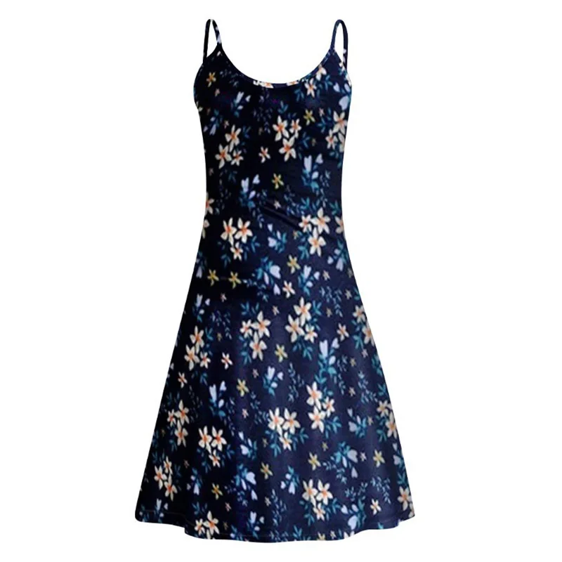 

Beach Mini Dress Women Sexy Sling Floral Bodycon Sleeveless Evening Party Strappy Korean Dresses Summer Femme Robe Bohemia Wear