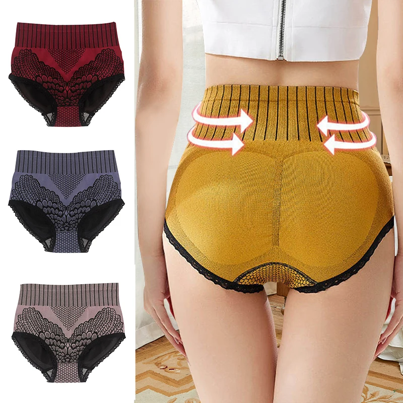 

Women's Seamless Panties Underwear Women High Waist Brief Hip Lift Underpant Breathable Pant Sexy Lingerie M-XL Body Shaper