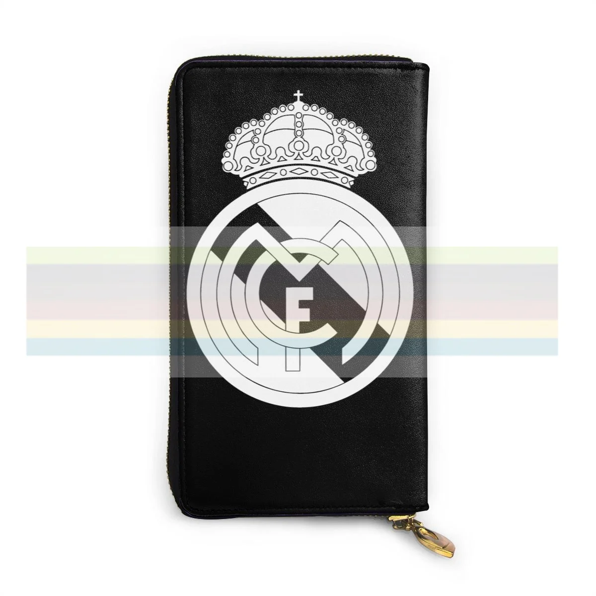 

Real Madrid. New men's and women's smart leather wallet credit card bank card bag. Long mobile wallet