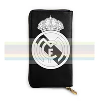 real madrid new mens and womens smart leather wallet credit card bank card bag long mobile wallet