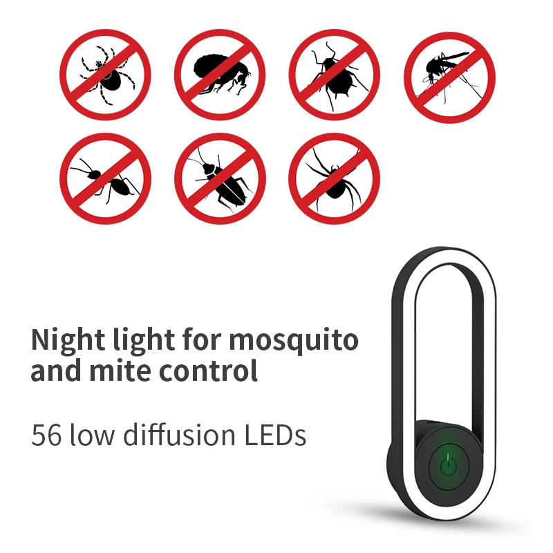 Новый ультразвуковой репеллент от комаров светодиодный ночсветильник
